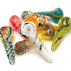 Glass Hand Pipes - Assorted colors & Sizes