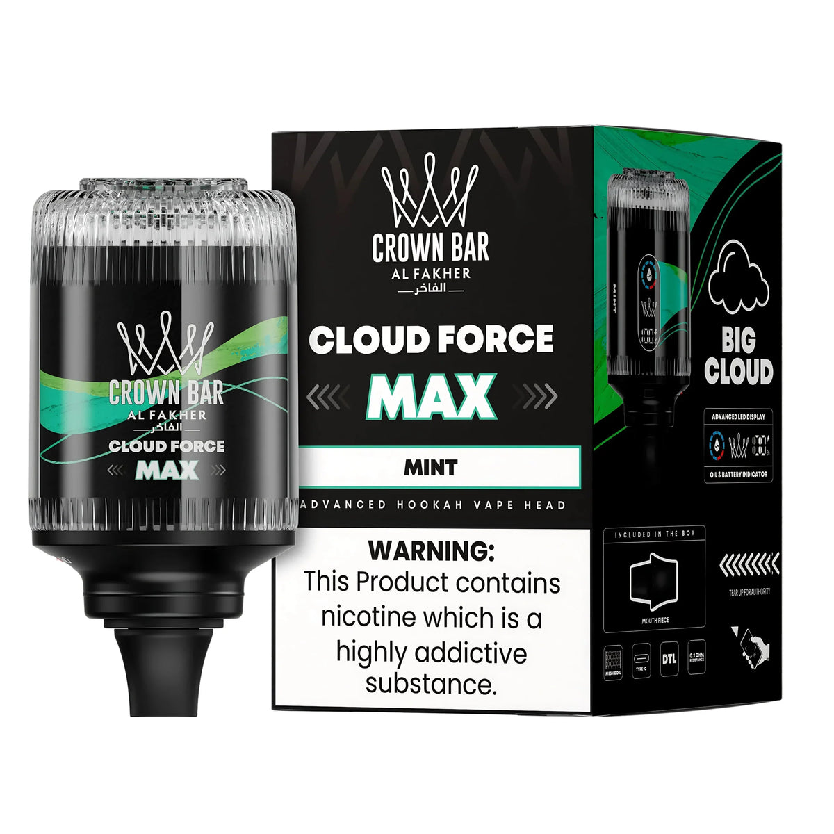 Al Fakher Crown Bar Cloud Force Max 50k