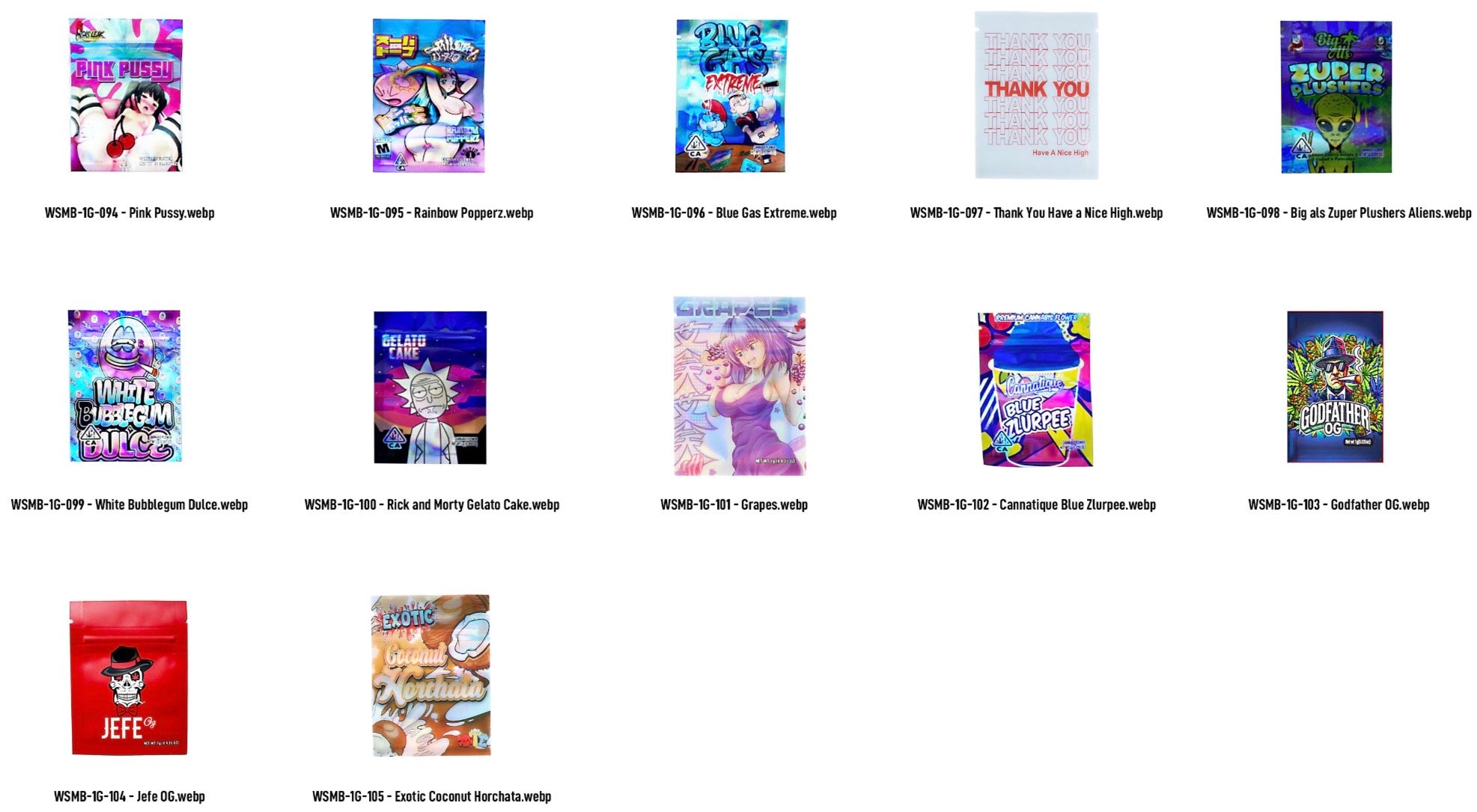1g Designer packaging Cont.- 25pk