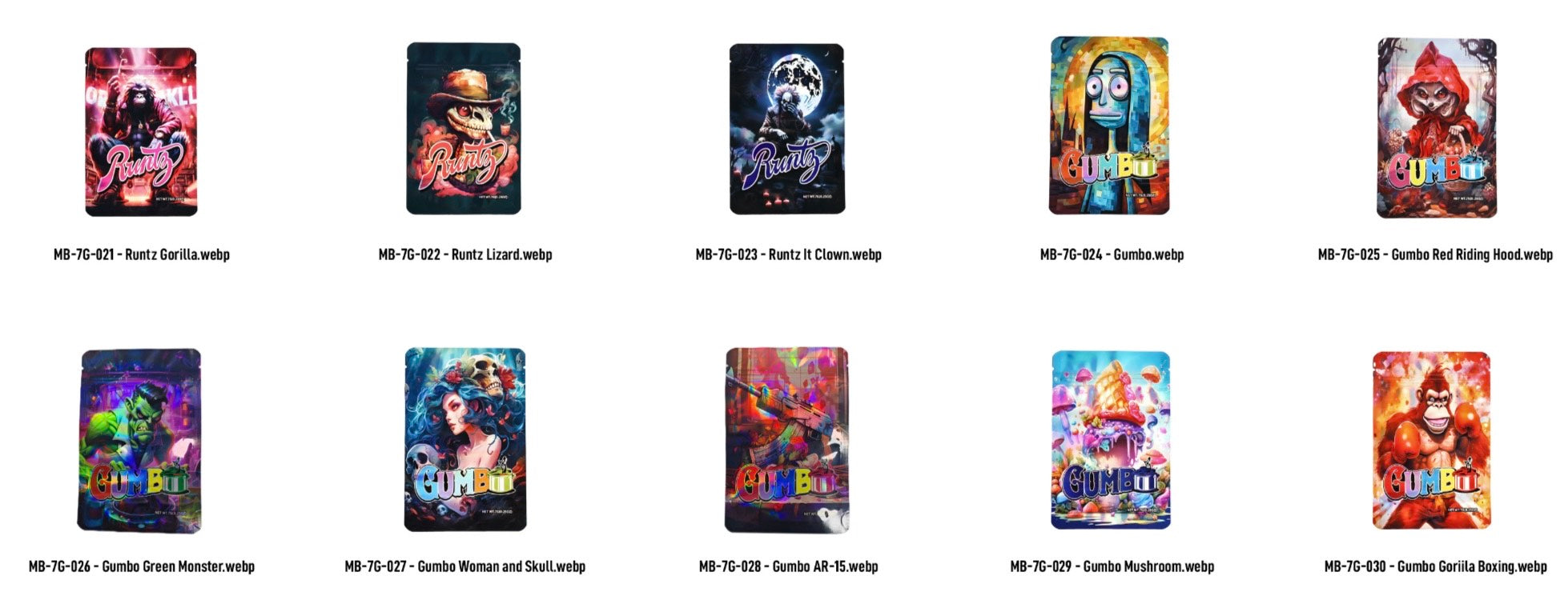 7g Designer Packaging- 10pk