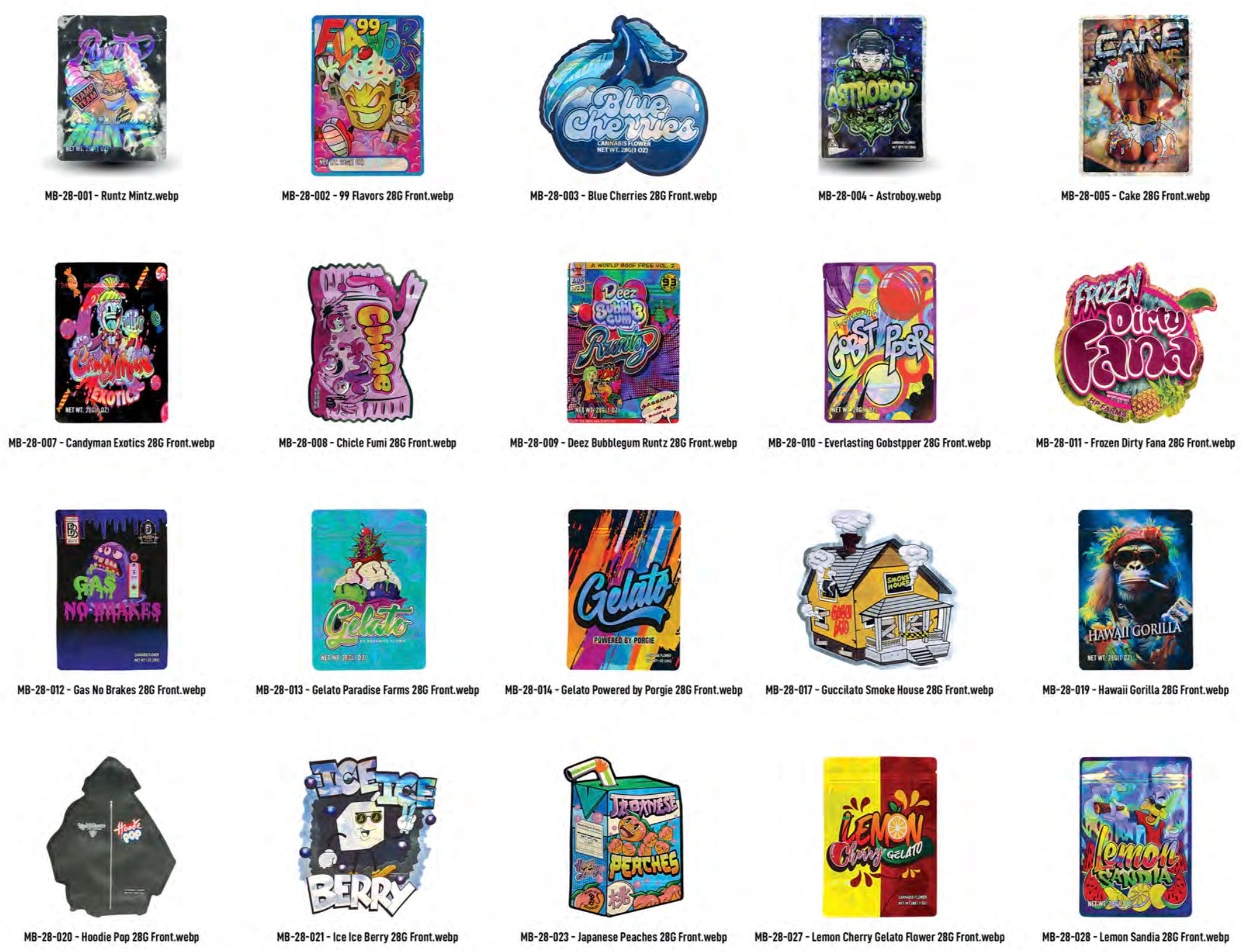 28g Designer Packaging - 10Pk