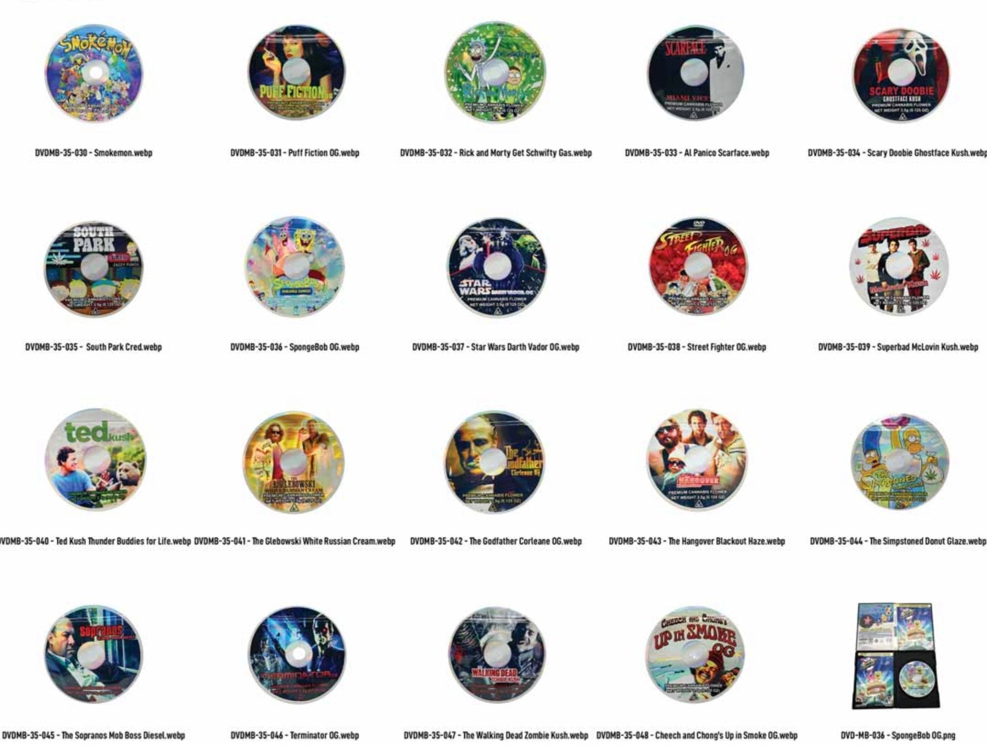 DVD 3.5g Packaging - 10pk