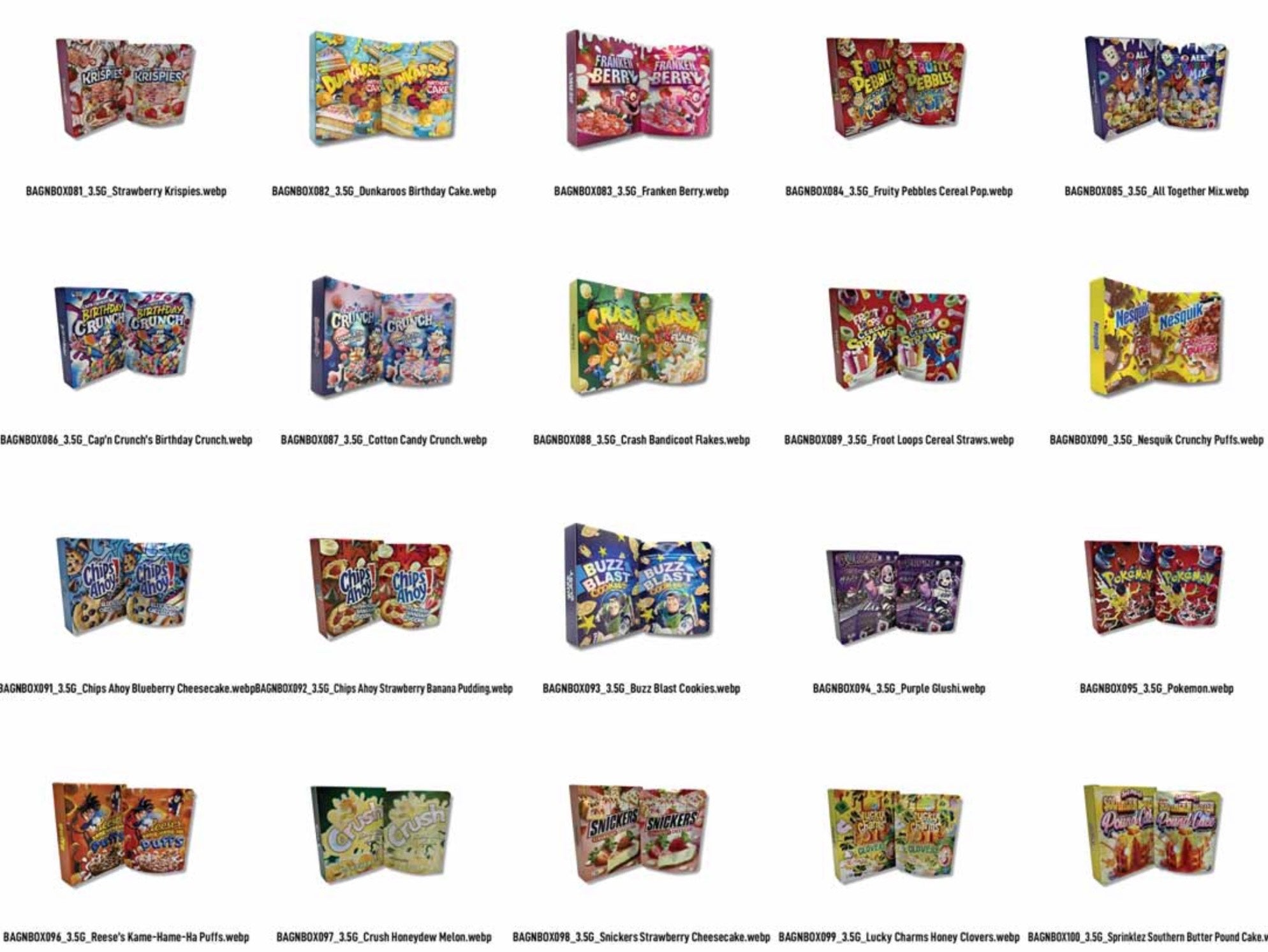 Bag & Box Combo Packaging- 10pk