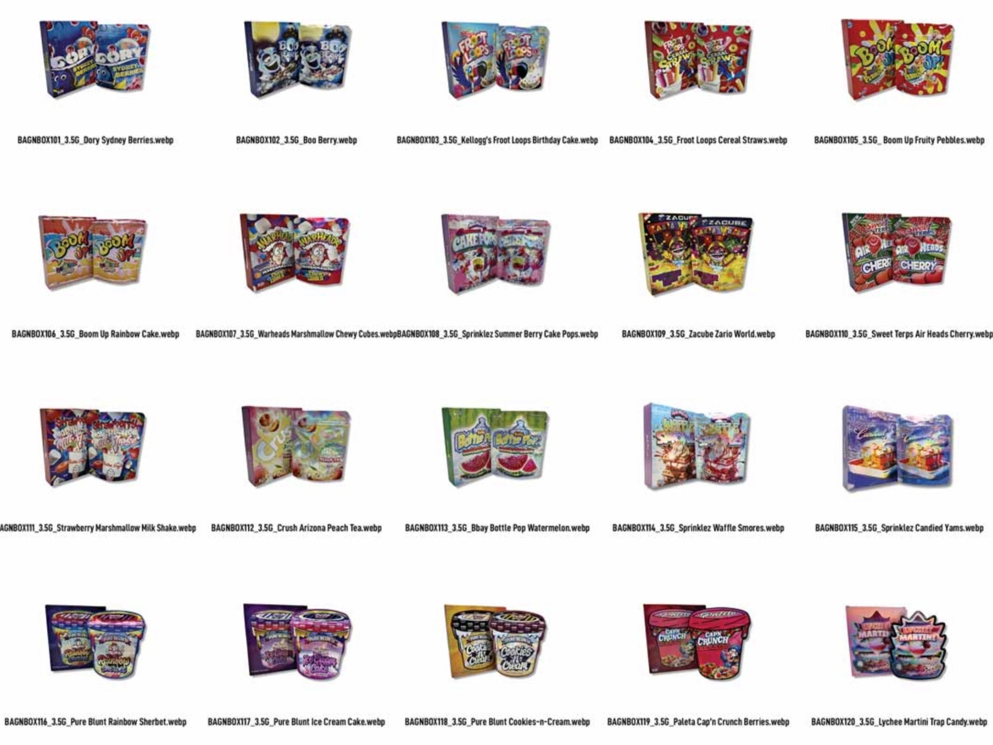 Bag & Box Combo Packaging- 10pk