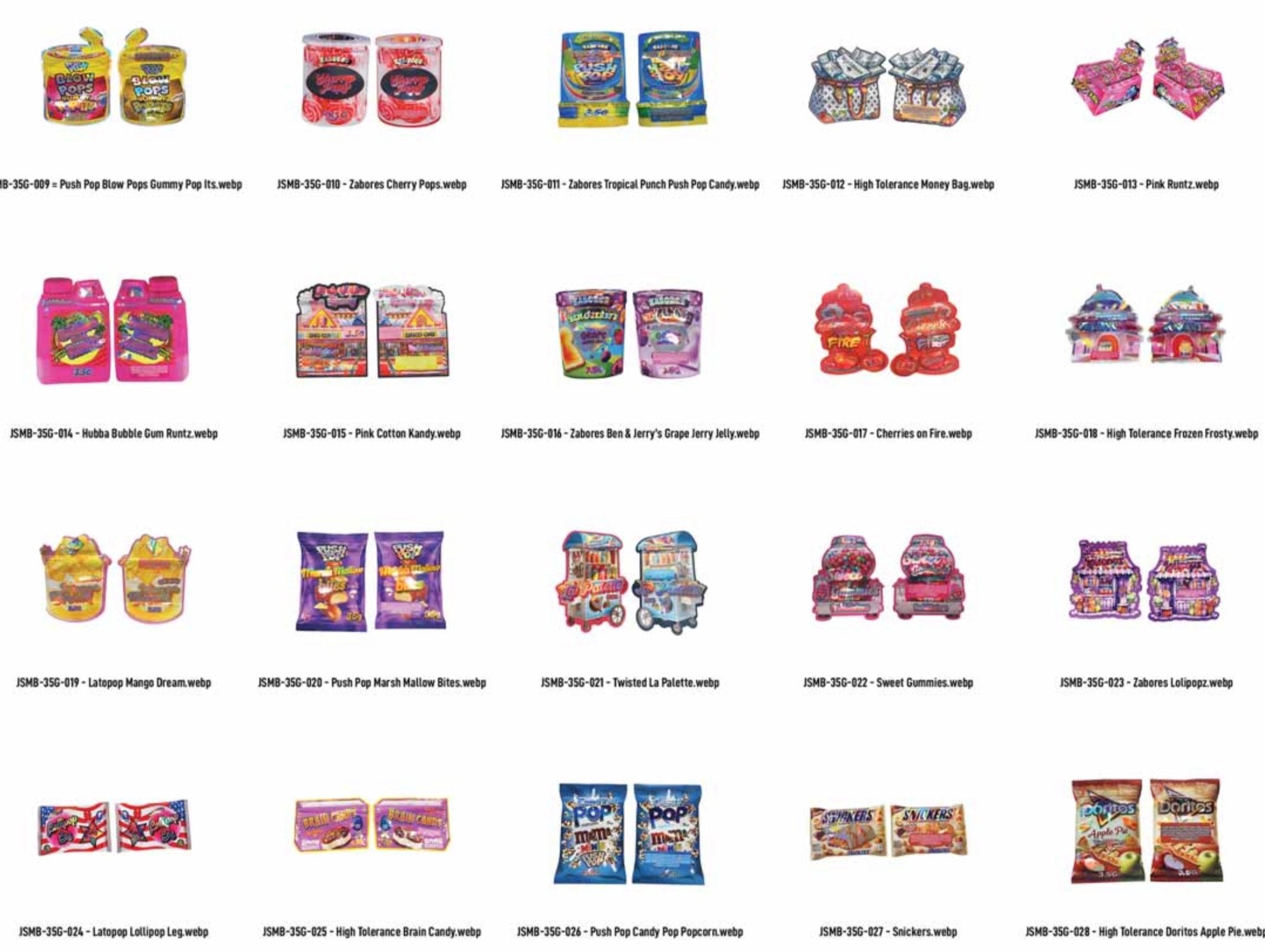 3.5g Designer Packaging Cont. - 25pk