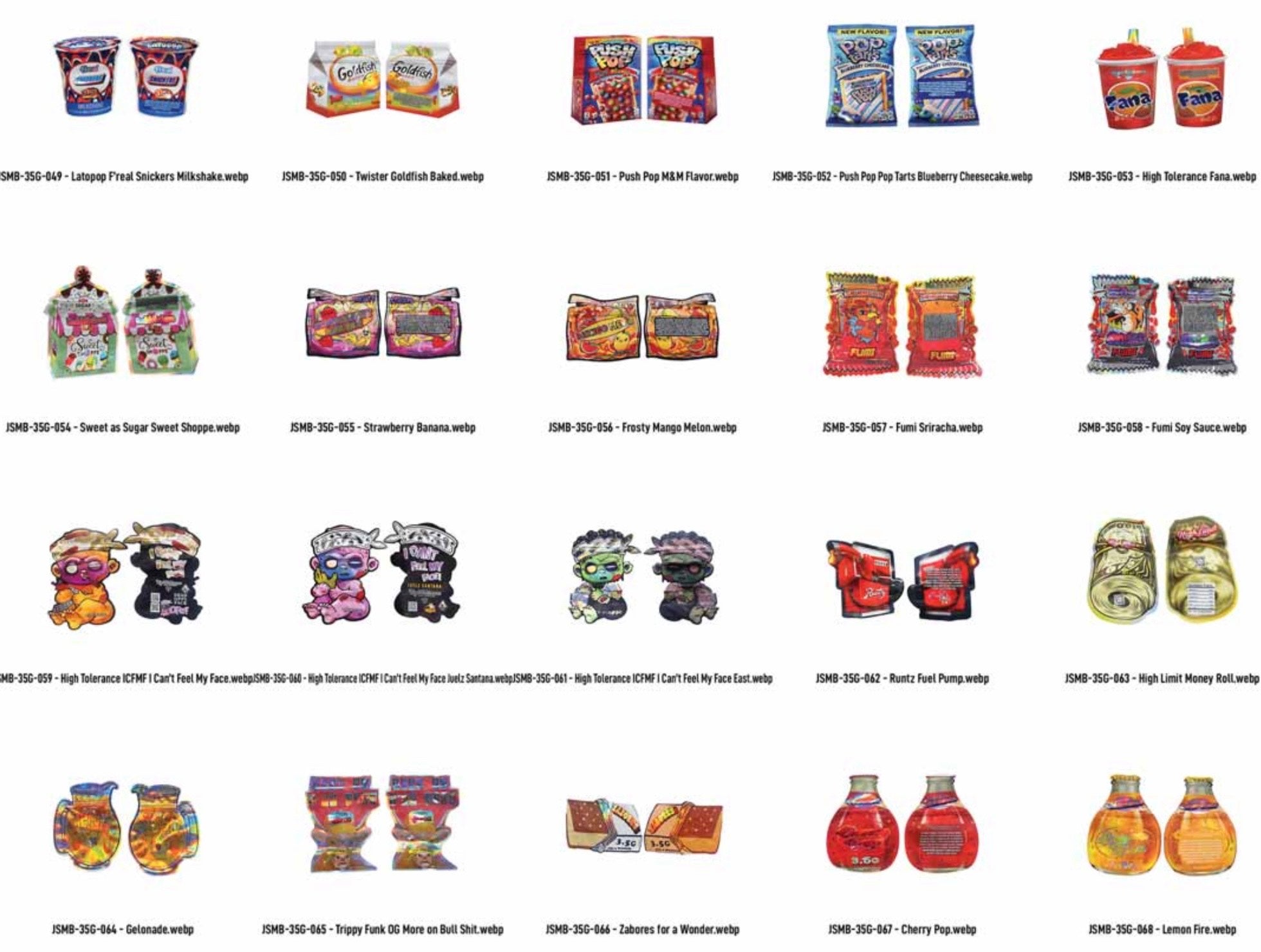 3.5g Designer Packaging Cont. - 25pk