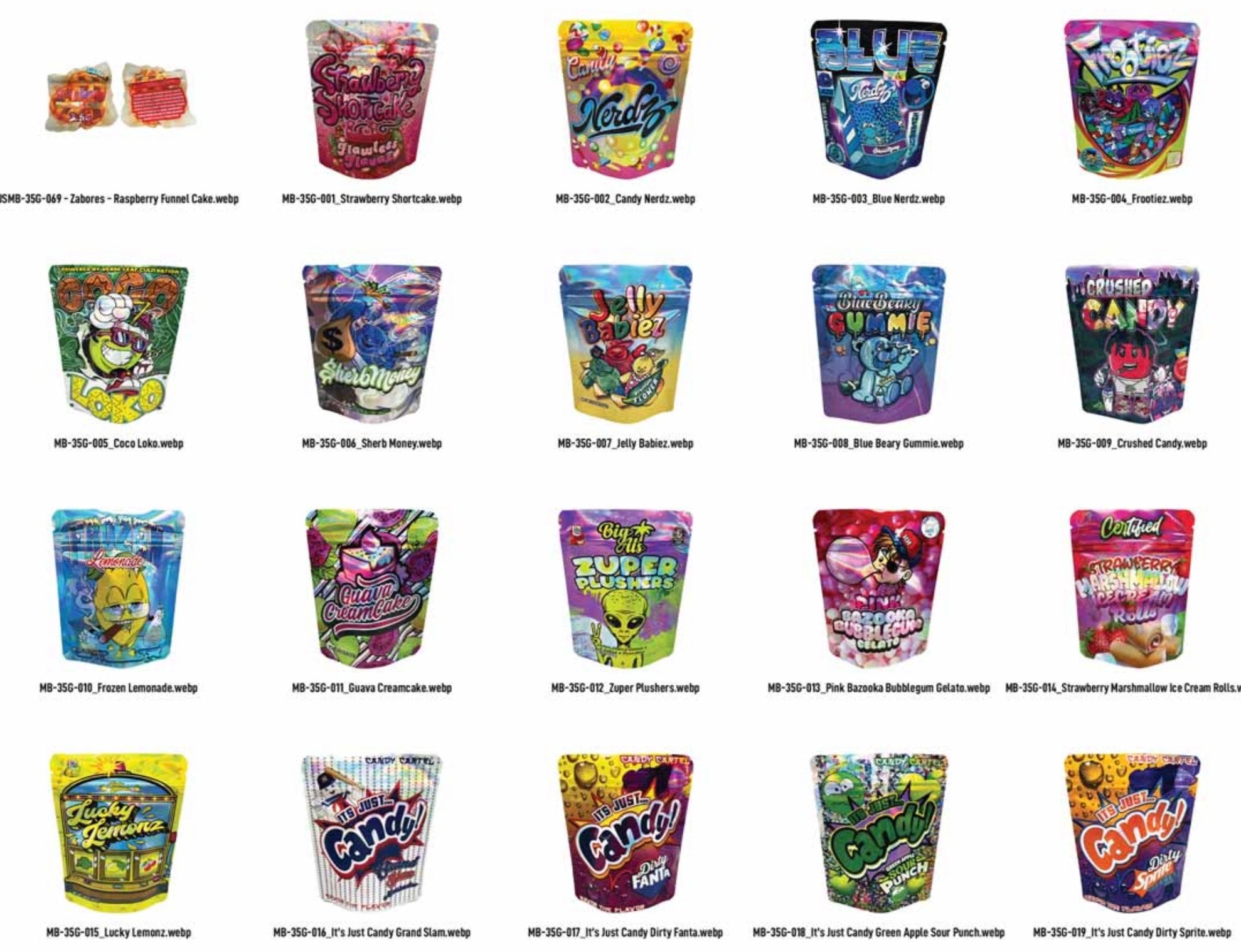 3.5g Designer Packaging Cont. - 25pk