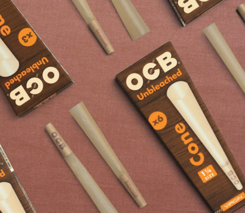 OCB Unbleached Pre-Rolled Cones
